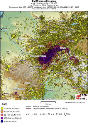 wide historical seismicity