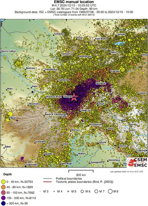 wide historical seismicity