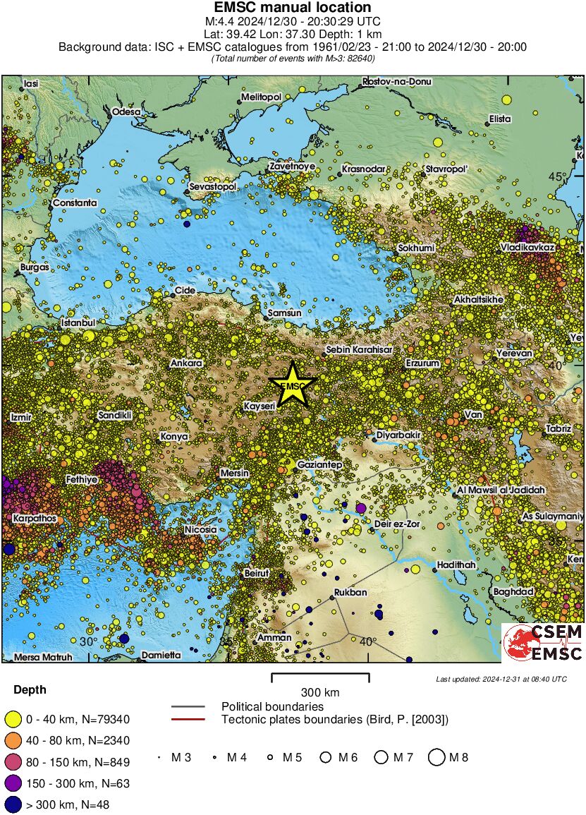 wide historical seismicity