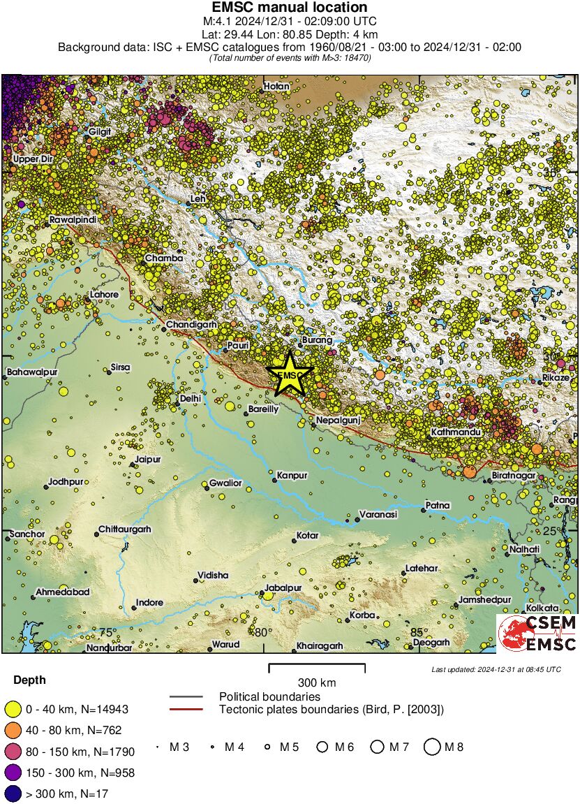 wide historical seismicity