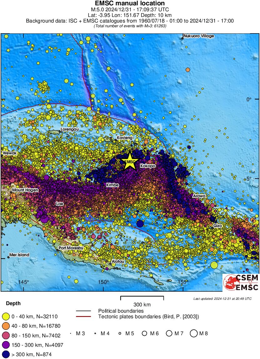 wide historical seismicity