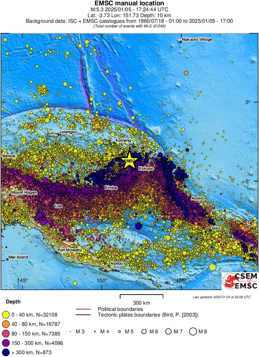 wide historical seismicity