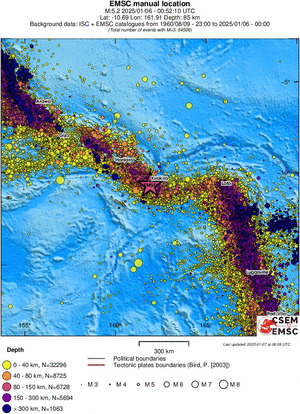 wide historical seismicity