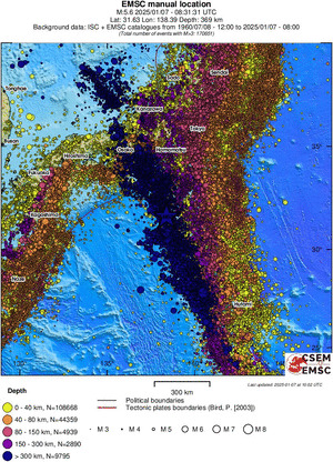 wide historical seismicity