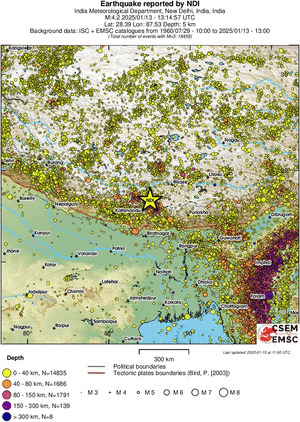 wide historical seismicity