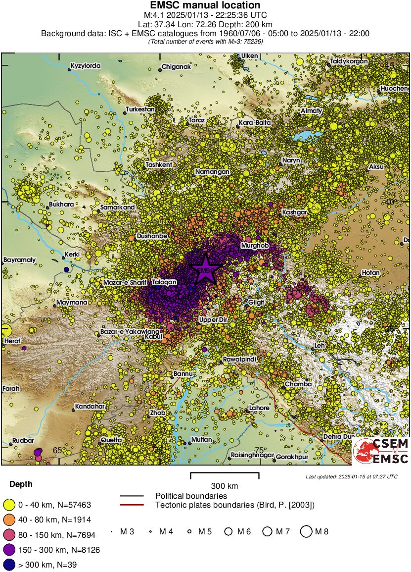 wide historical seismicity