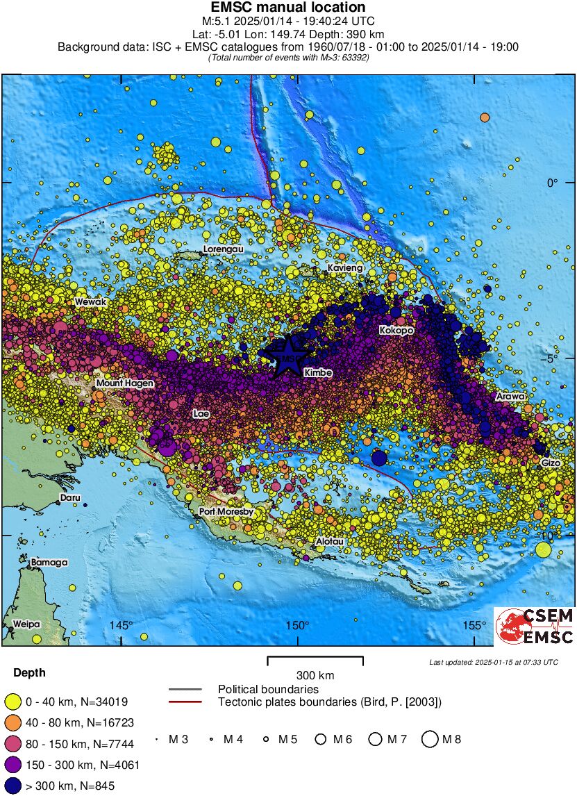 wide historical seismicity
