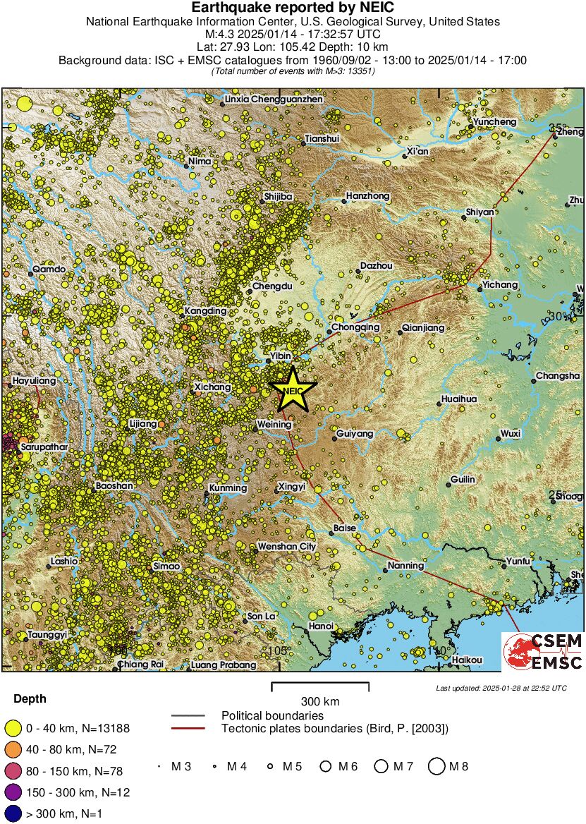 wide historical seismicity
