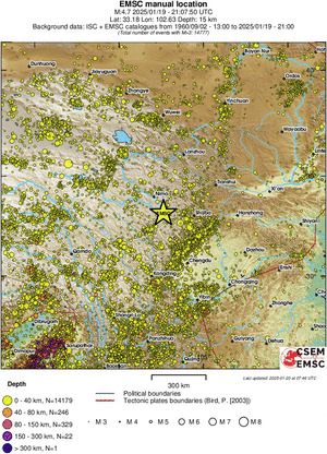 wide historical seismicity
