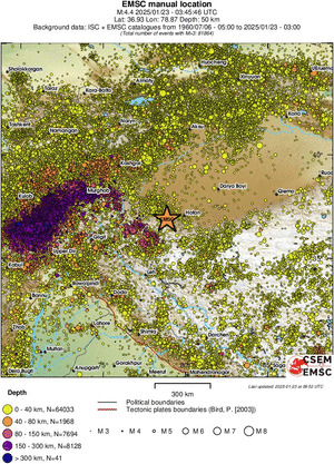 wide historical seismicity