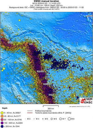 wide historical seismicity
