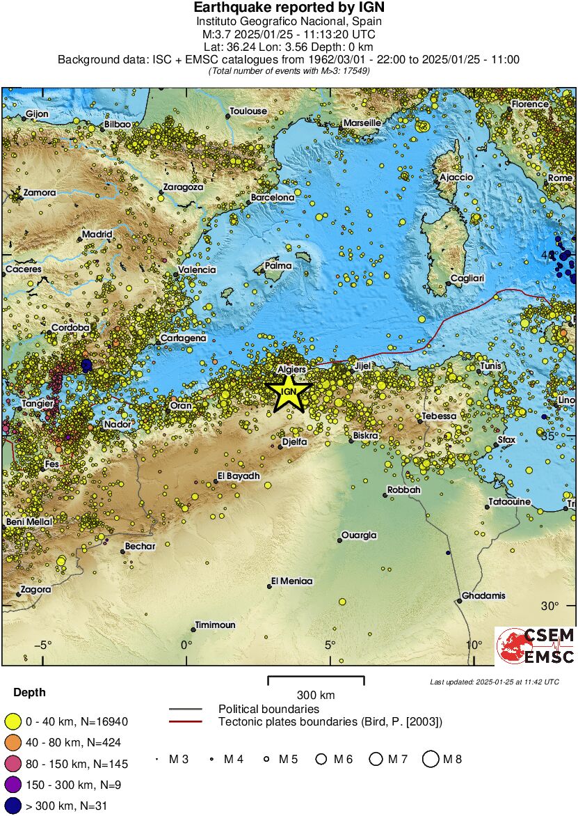 wide historical seismicity