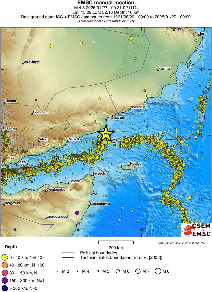 wide historical seismicity