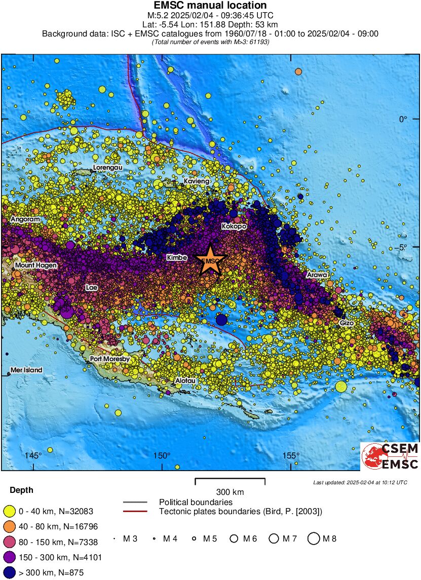 wide historical seismicity