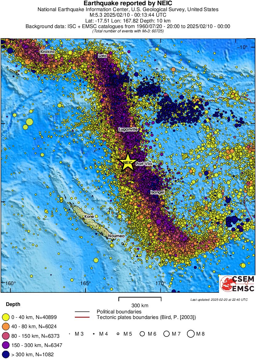 wide historical seismicity