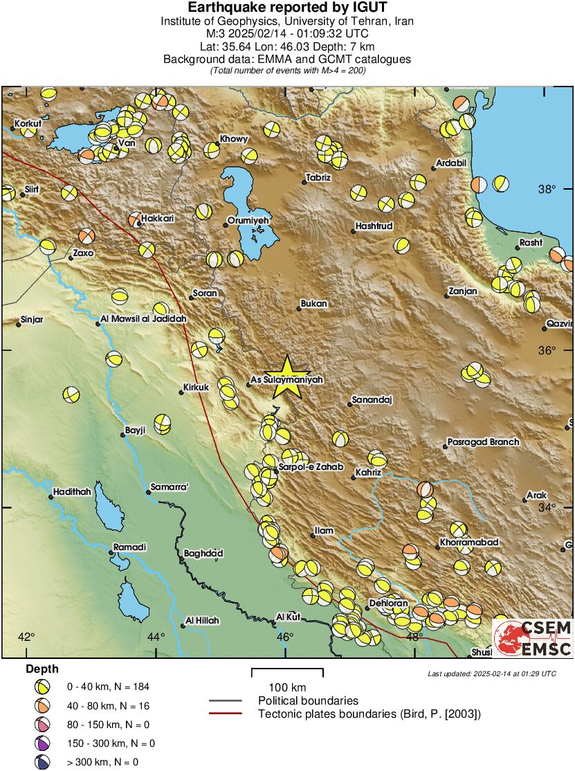 Regional moment Tensor