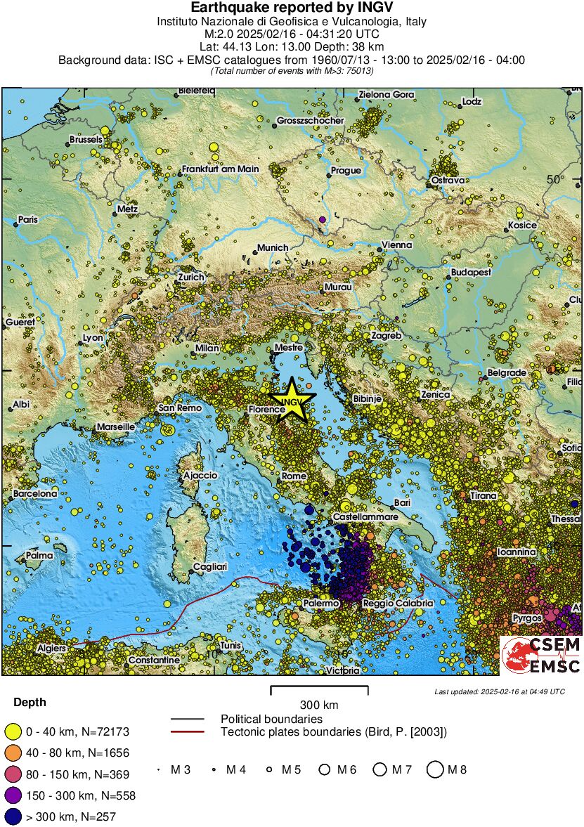 wide historical seismicity