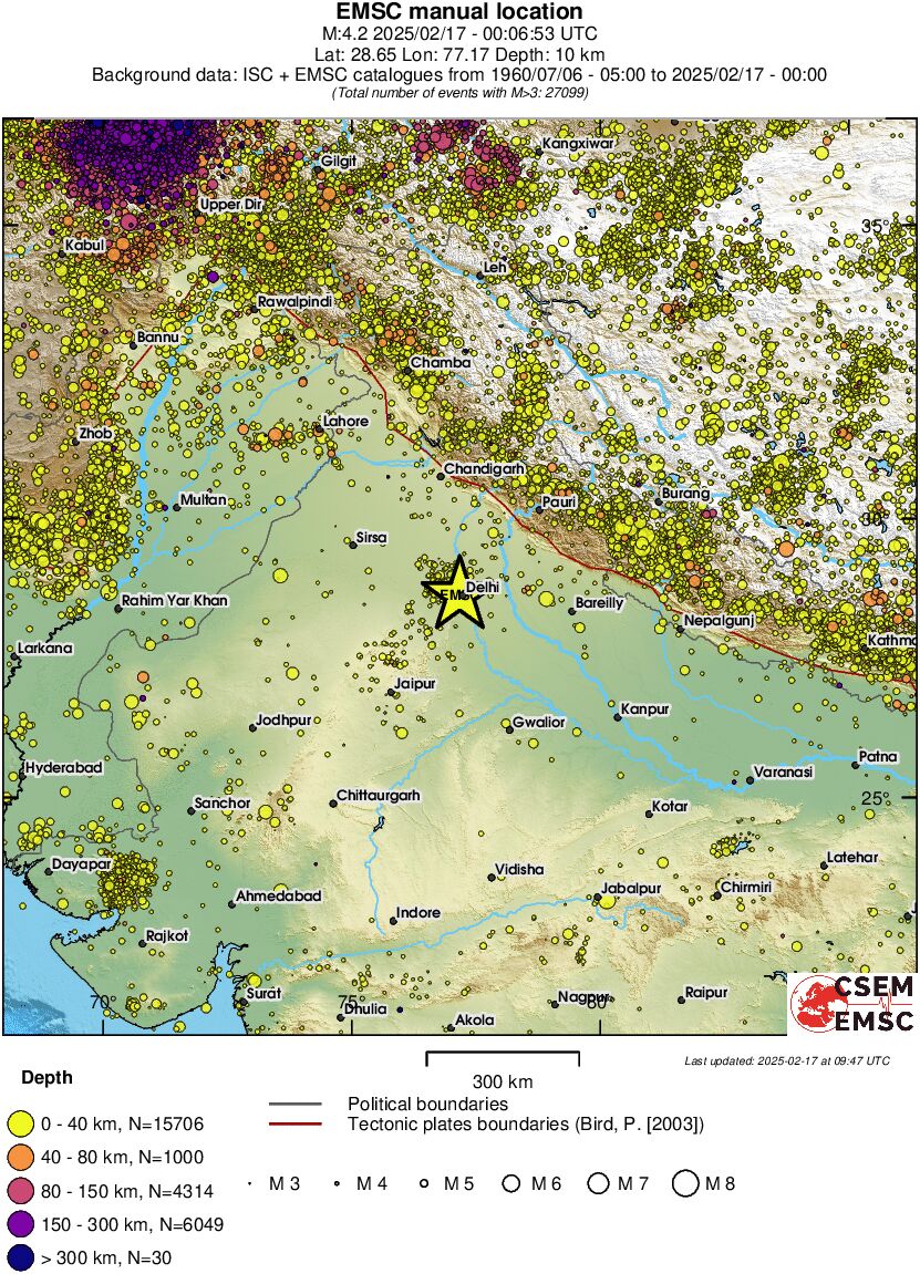 wide historical seismicity