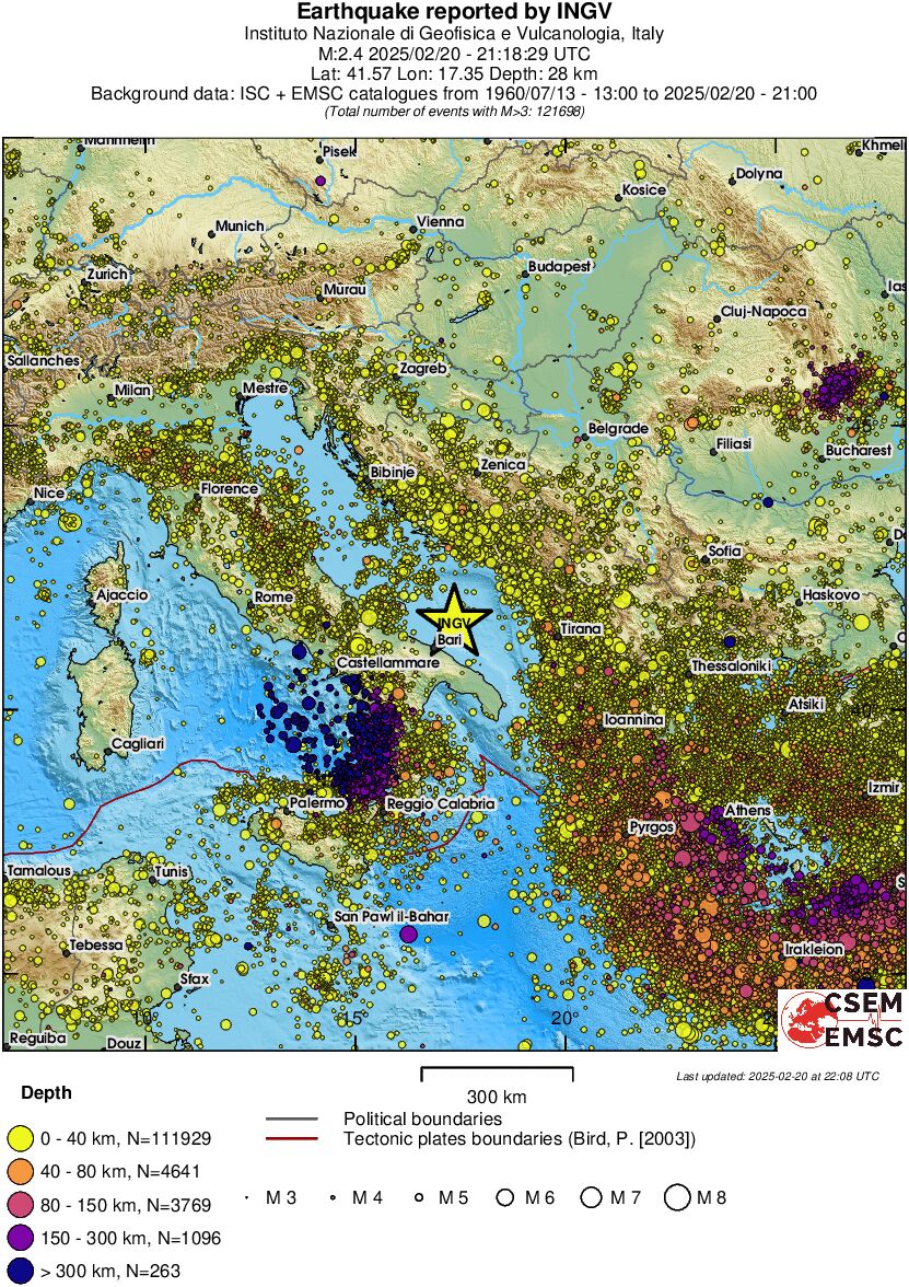 wide historical seismicity