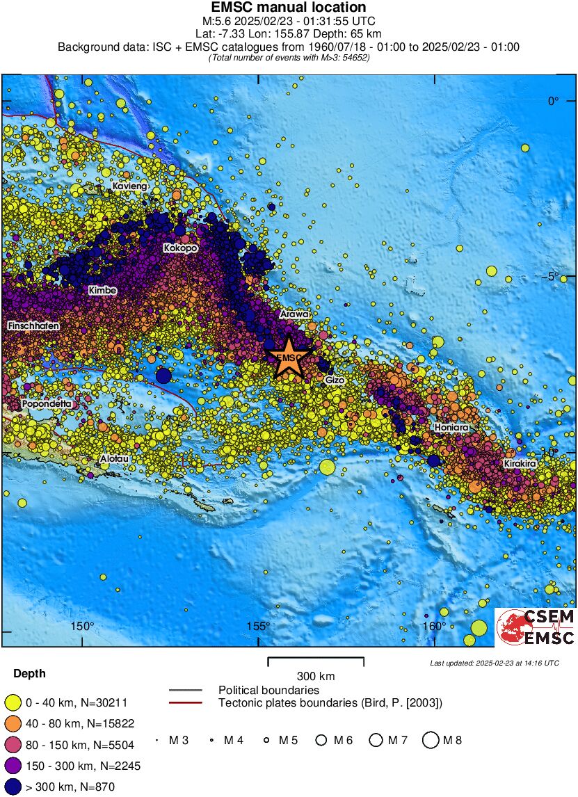 wide historical seismicity