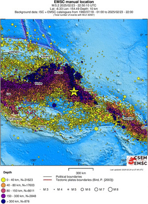 wide historical seismicity