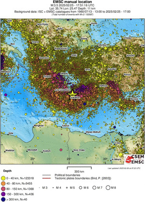 wide historical seismicity