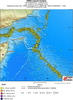 wide historical seismicity