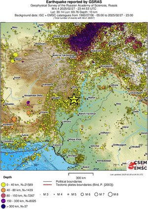 wide historical seismicity