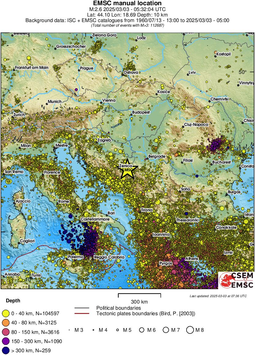 wide historical seismicity
