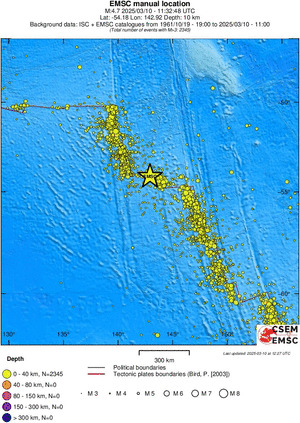 wide historical seismicity