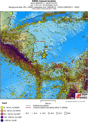 wide historical seismicity