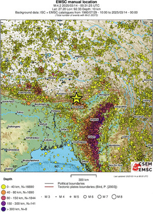 wide historical seismicity
