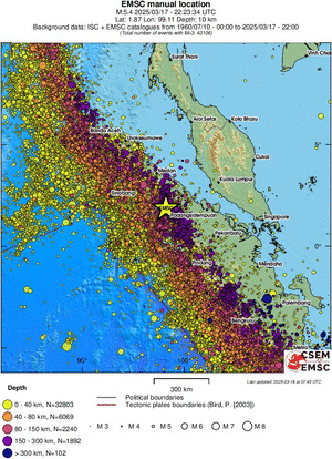 wide historical seismicity