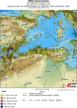 wide historical seismicity