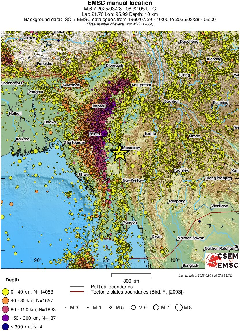 wide historical seismicity