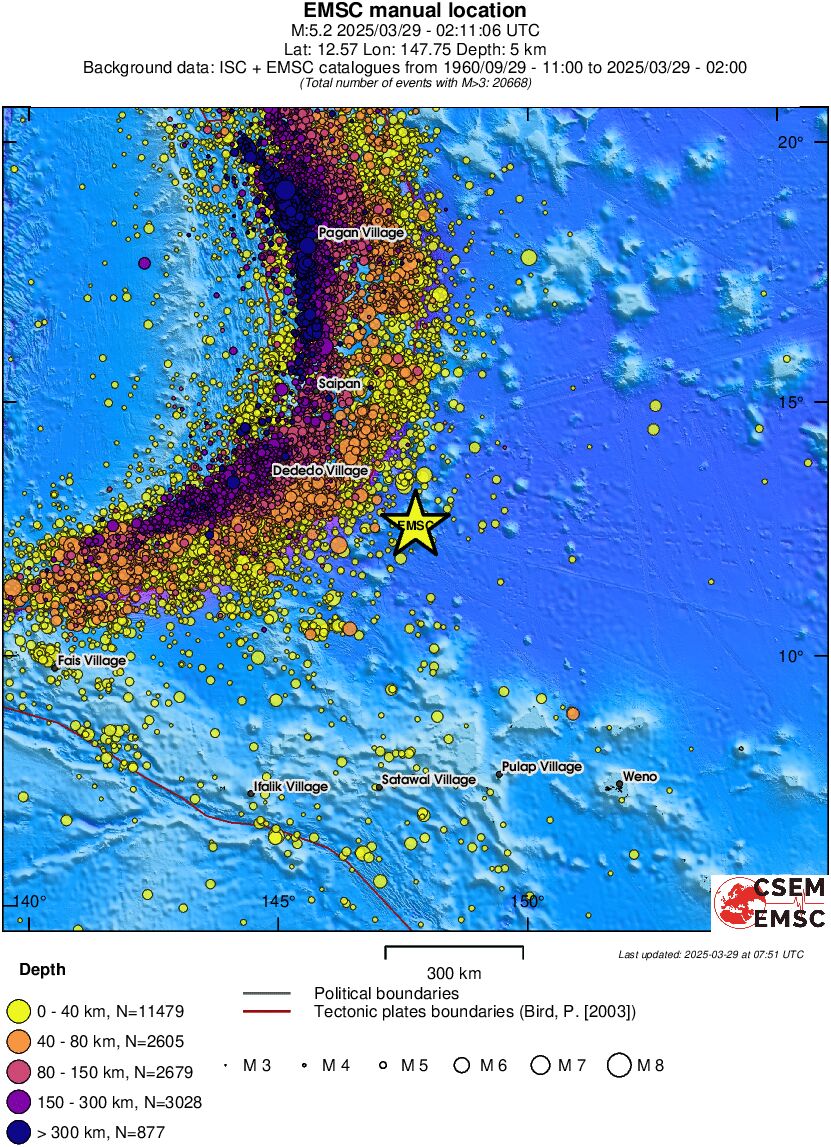 wide historical seismicity