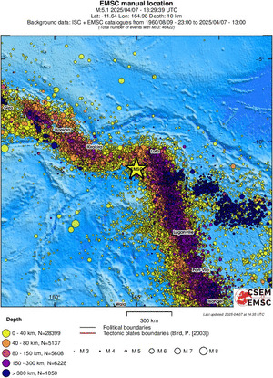 wide historical seismicity