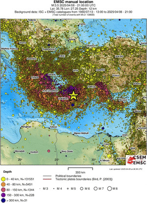wide historical seismicity