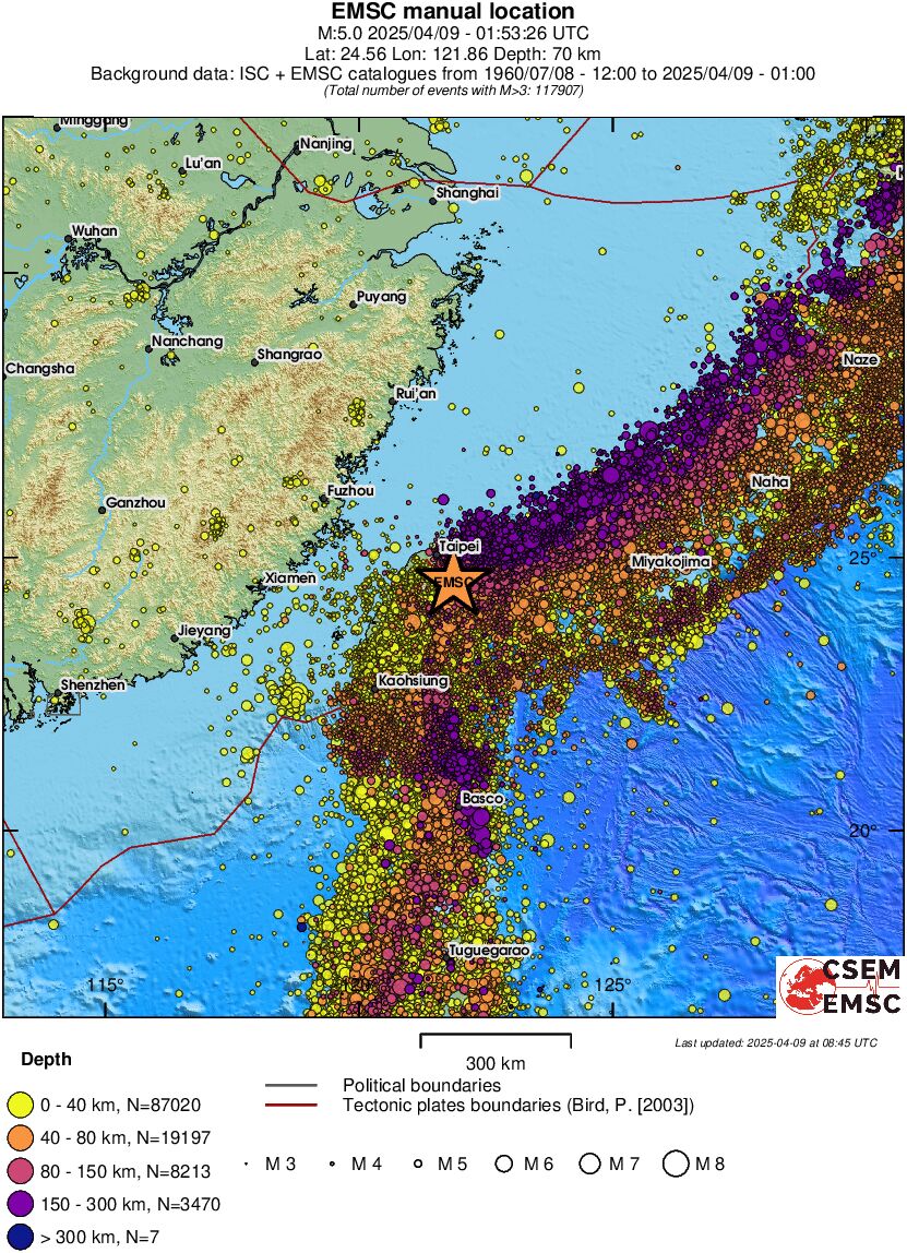 wide historical seismicity
