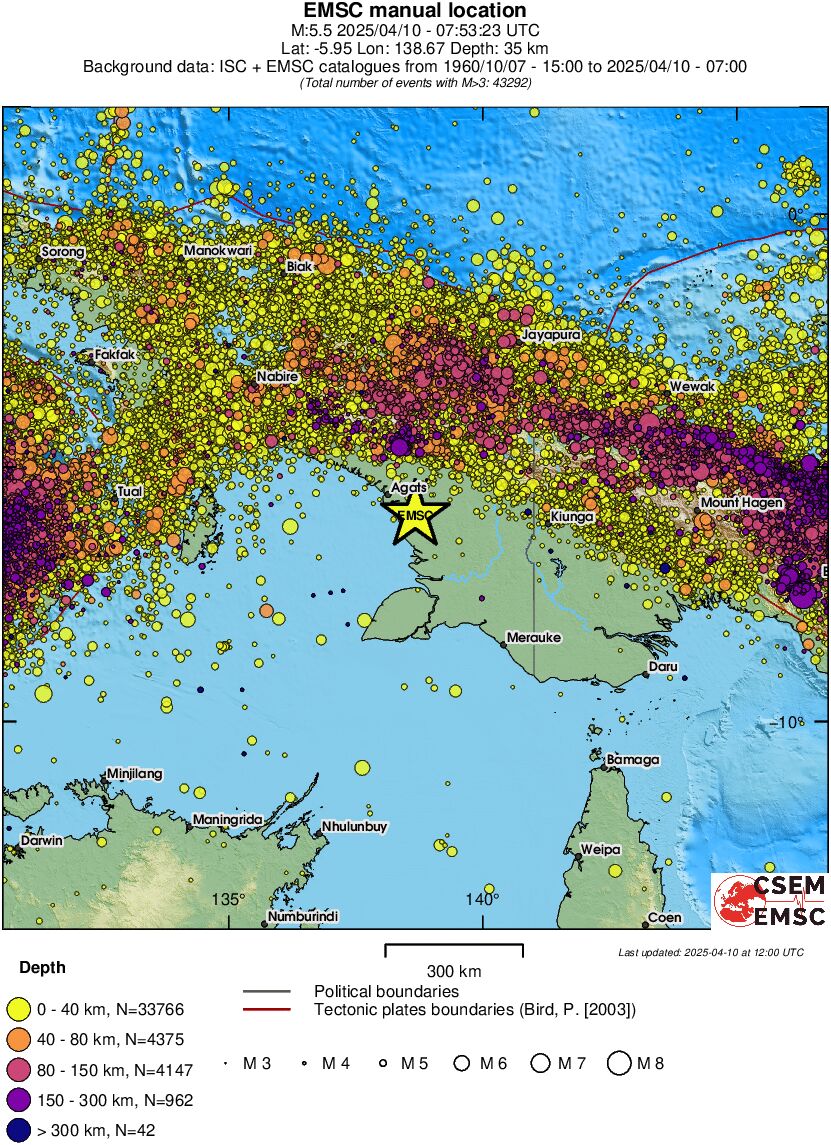wide historical seismicity