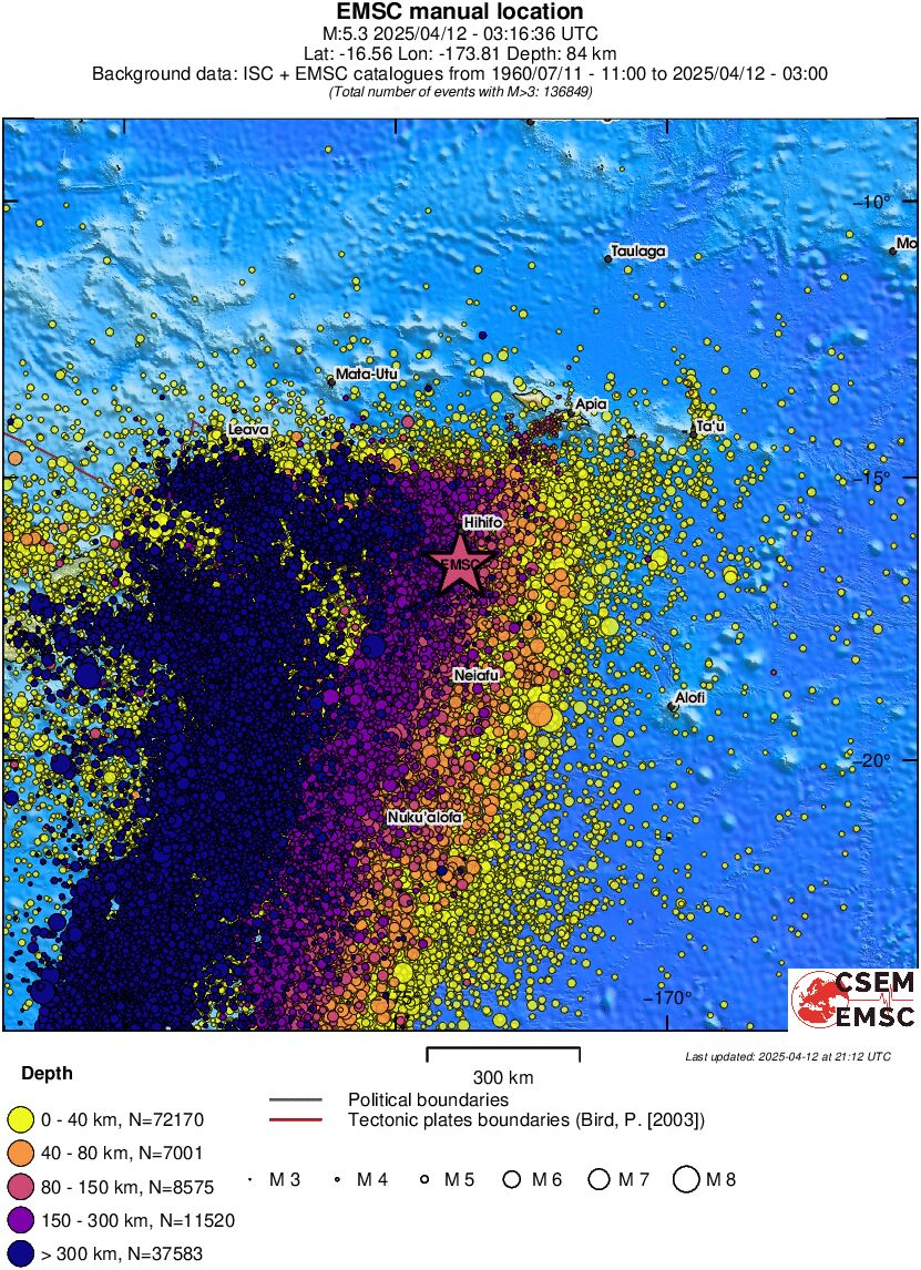 wide historical seismicity