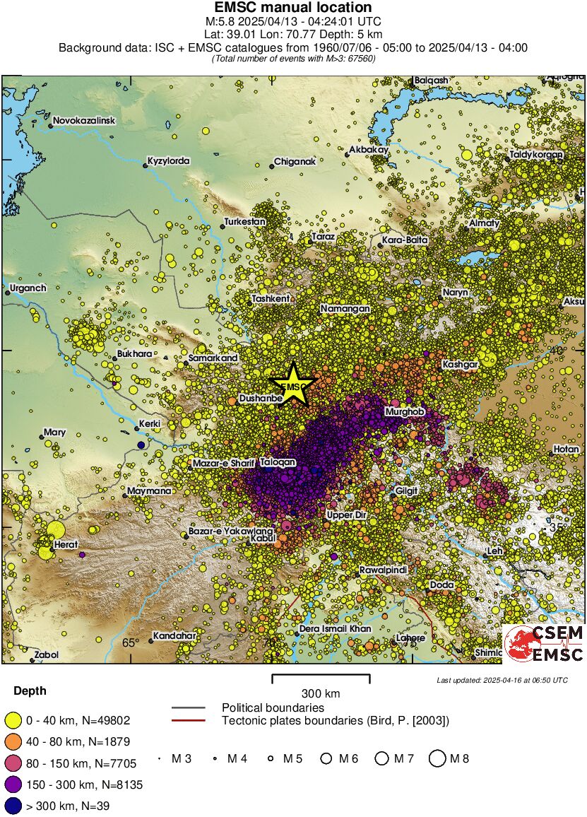 wide historical seismicity