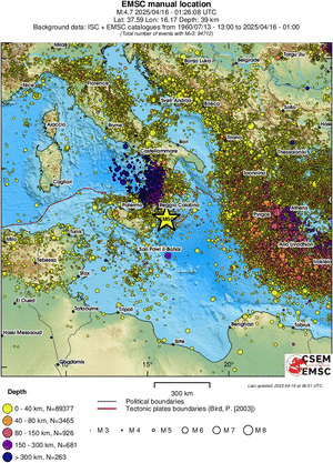 wide historical seismicity