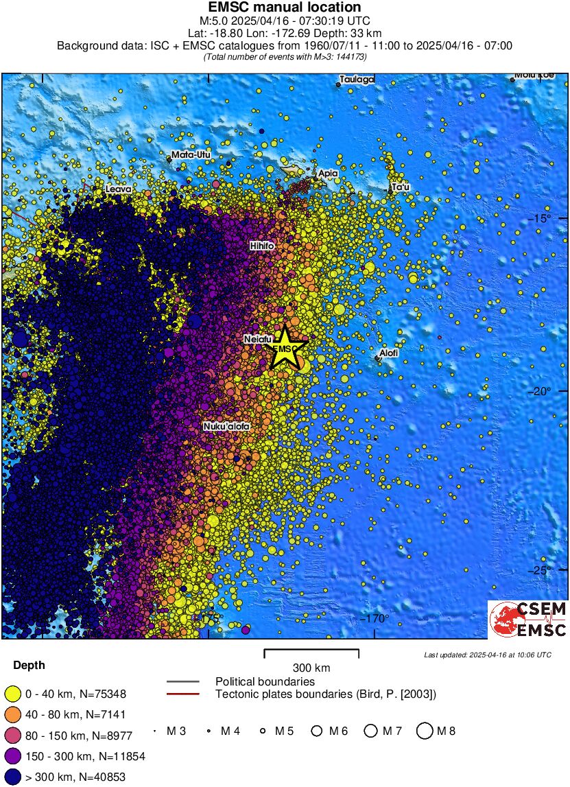 wide historical seismicity