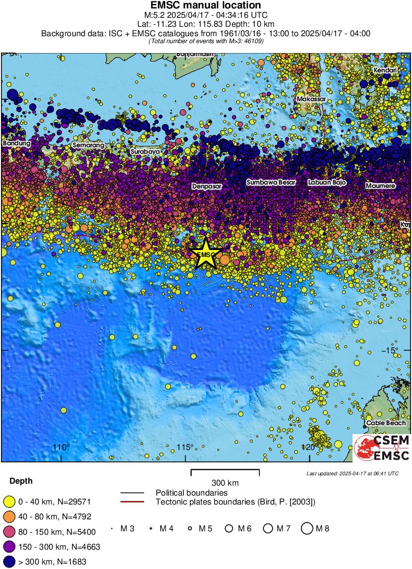 wide historical seismicity