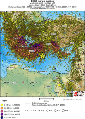 wide historical seismicity