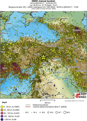 wide historical seismicity