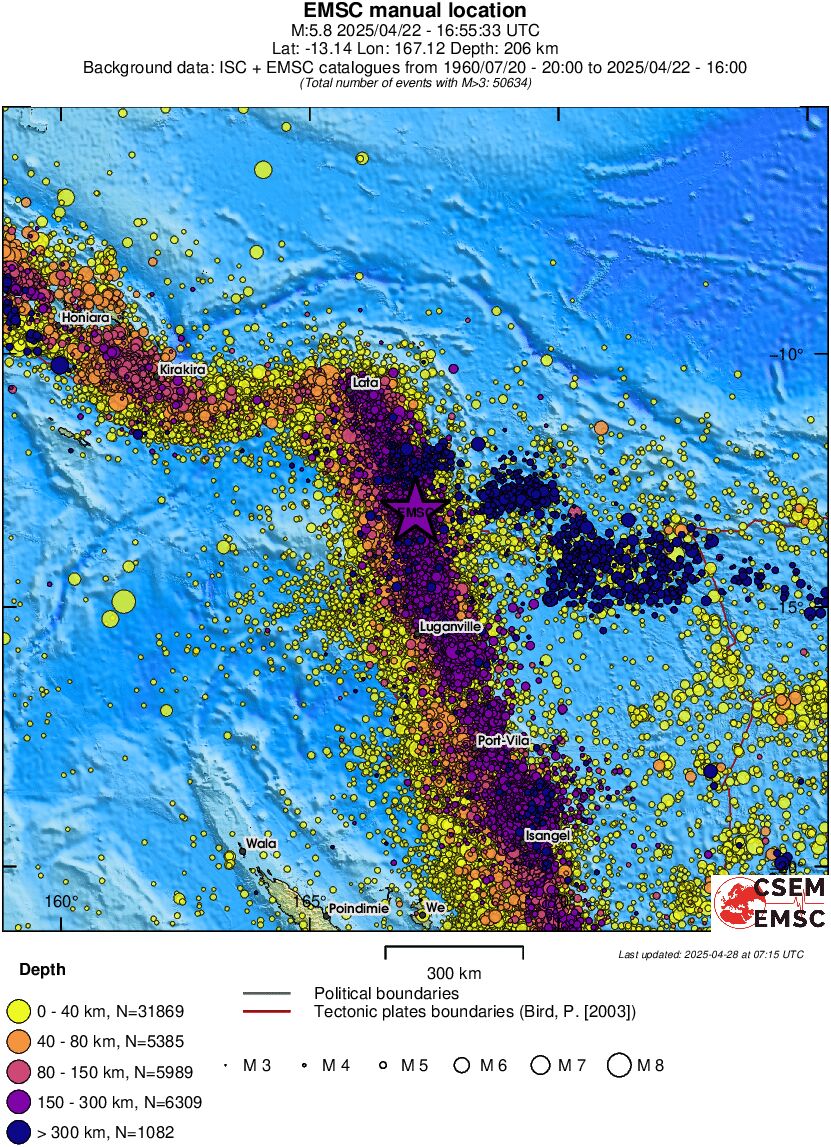 wide historical seismicity