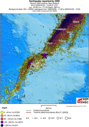 wide historical seismicity