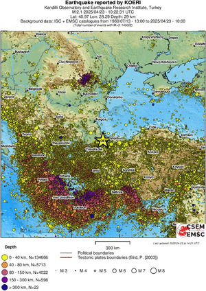 wide historical seismicity